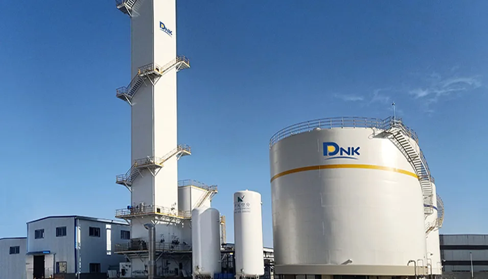 DINAK full liquid ASU with cryogenic product storage tanks