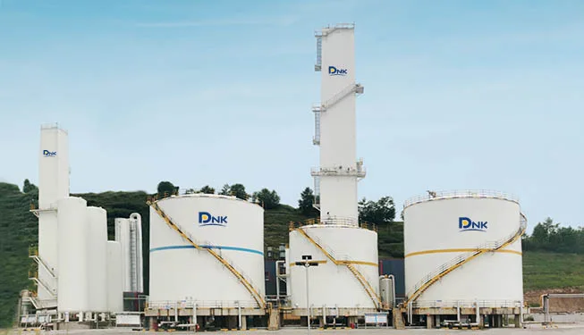 DINAK large-scale ASU cold box tower at a steel plant site